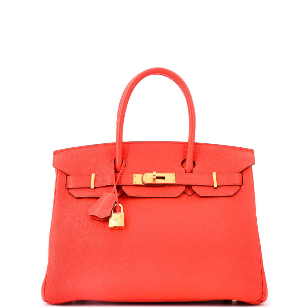 Hermes Birkin 30 Orange Togo with Gold Hardware